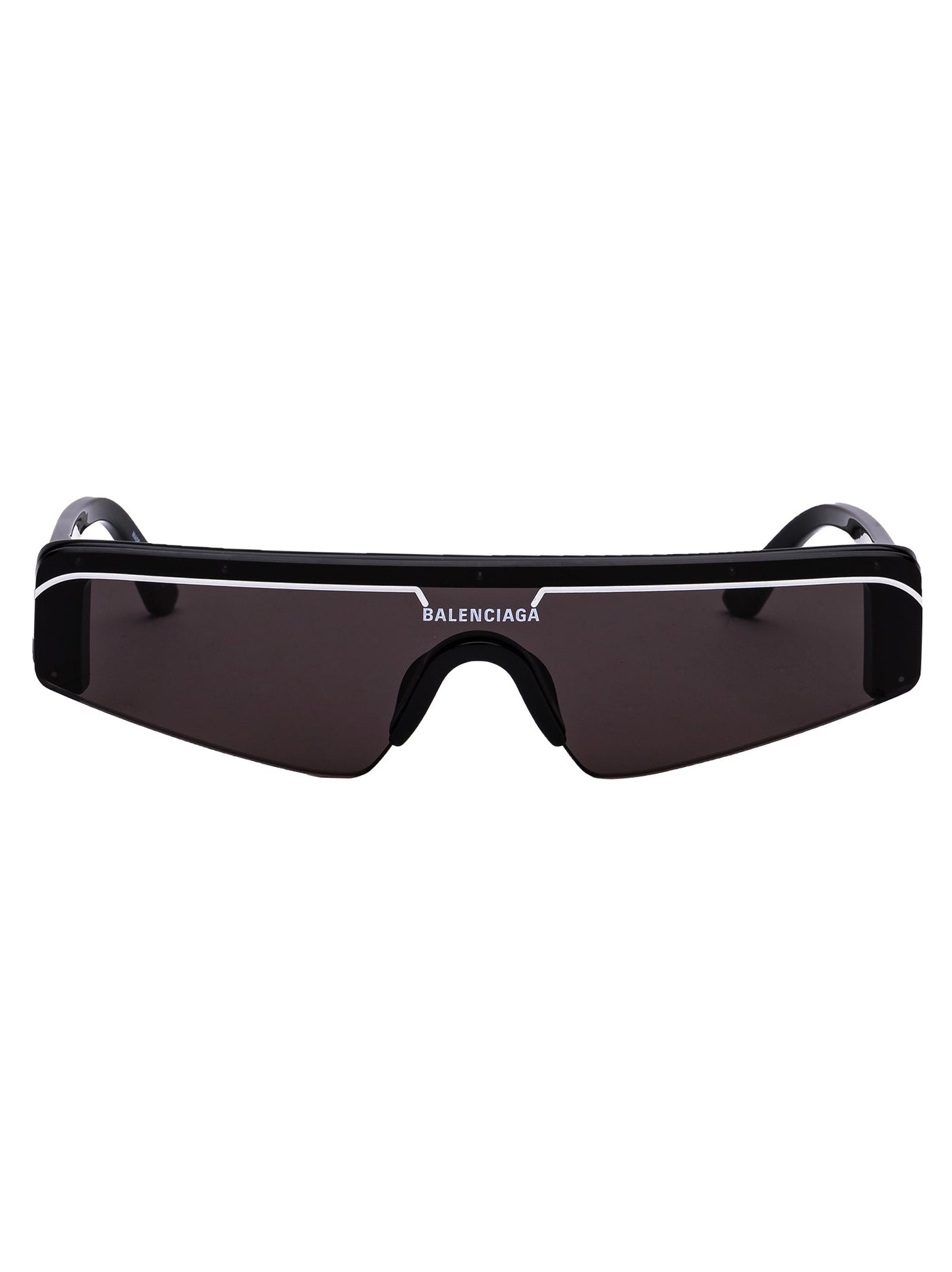 Balenciaga Bb0003s Sculpted Acetate Sunglasses — Black