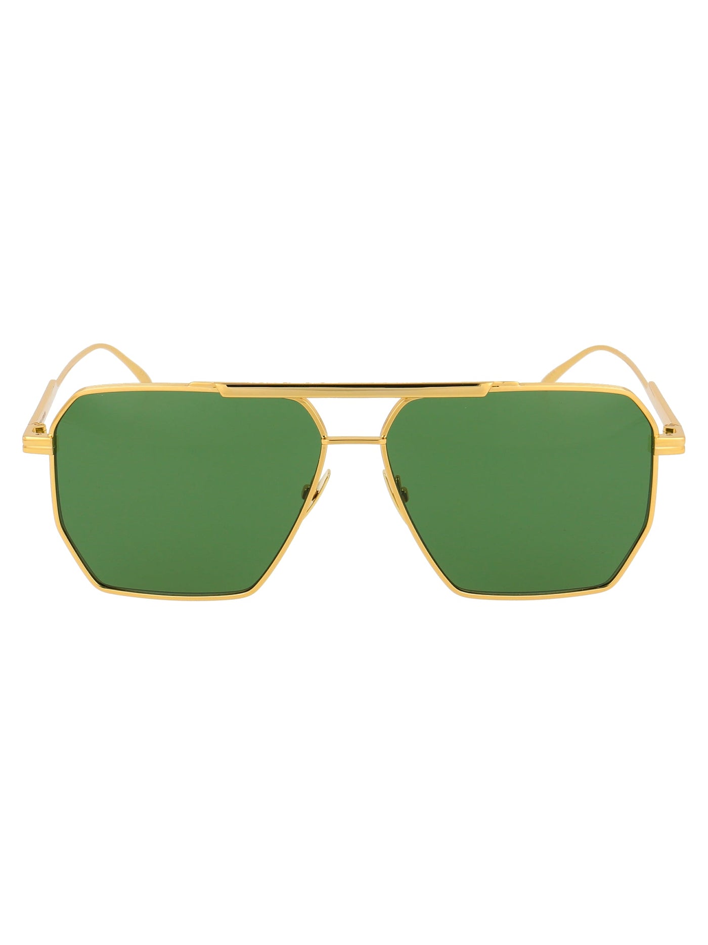 Bottega Veneta Bv1012s Gold Metal Sunglasses —