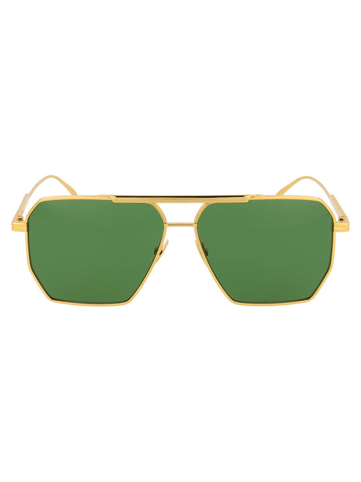 Bottega Veneta Bv1012s Gold Metal Sunglasses —