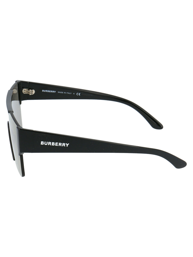 Burberry 0be4291 Logo-Print Sunglasses — Black Nylon
