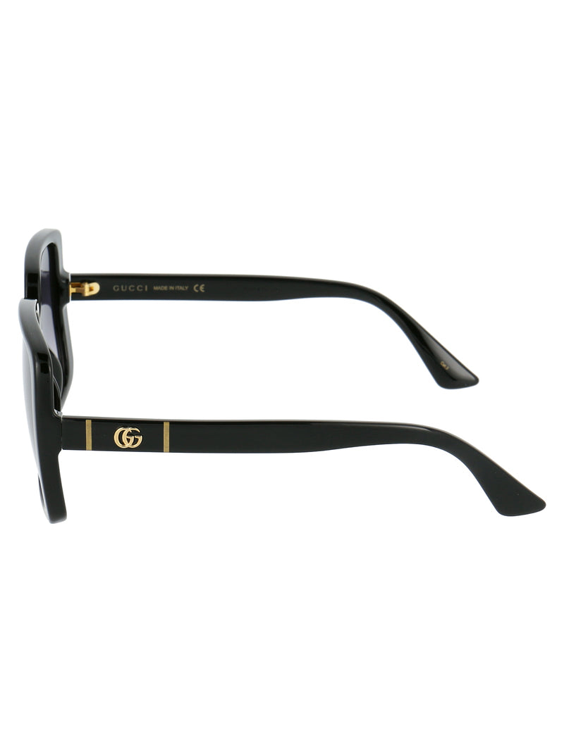 Gucci Gg0632s Sculpted Injected Frame Sunglasses — Black