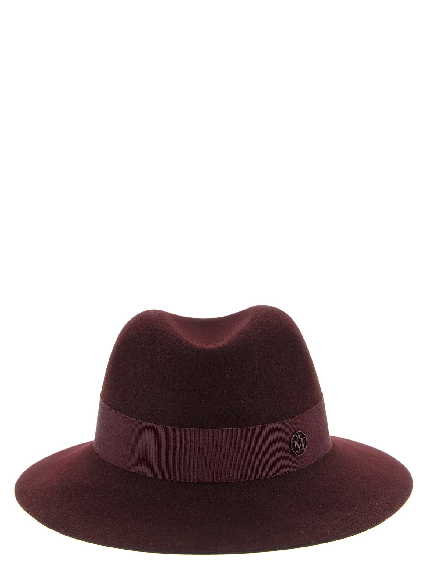 Maison Michel Fedora — Burgundy Pure Wool Felt Fedoras