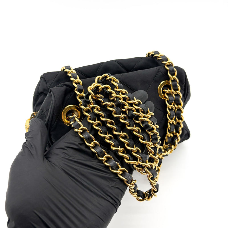 Prada Re-Edition 1995 Chain Quilted Re-Nylon Black Bag