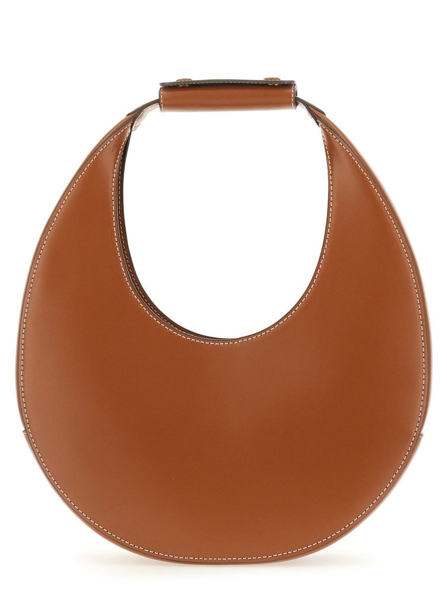 Staud Moon Shoulder Bag — Brown Cow Leather
