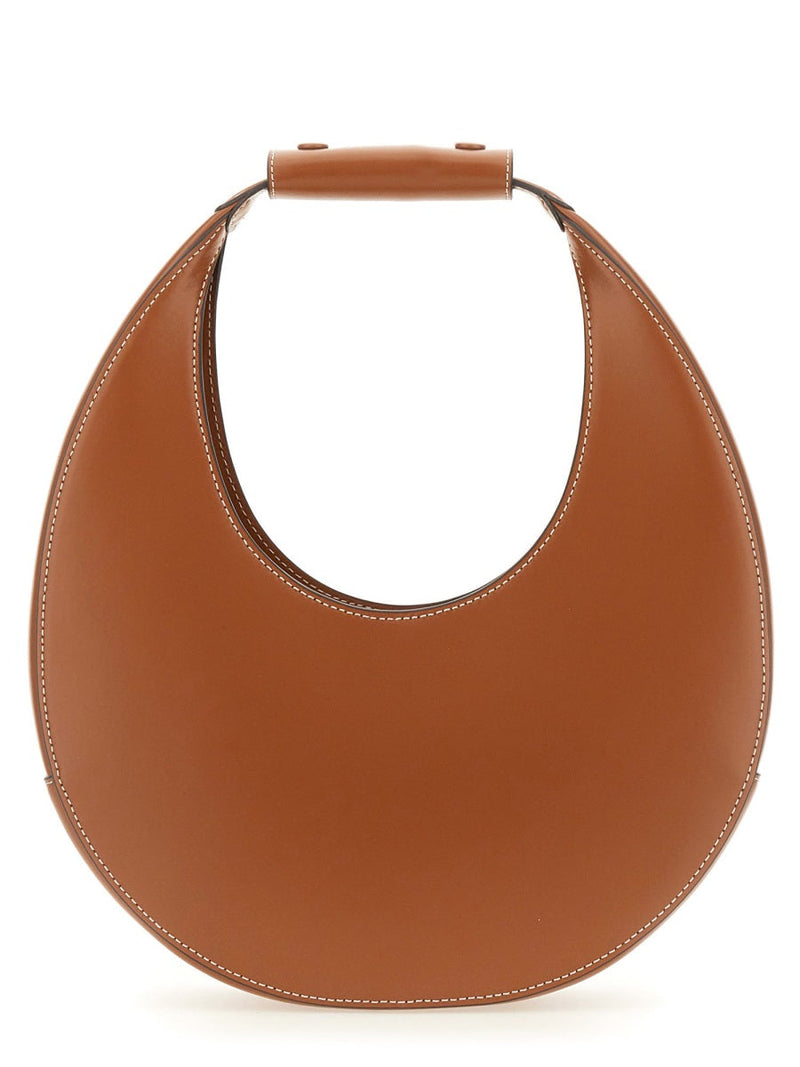 Staud Moon Shoulder Bag — Brown Cow Leather