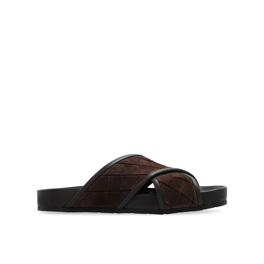 Brown Lamb Leather Sandals