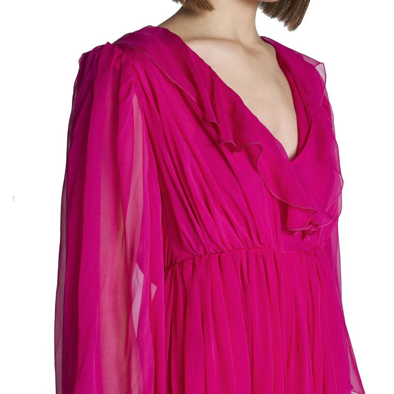 Multicolor Silk Casual Dress