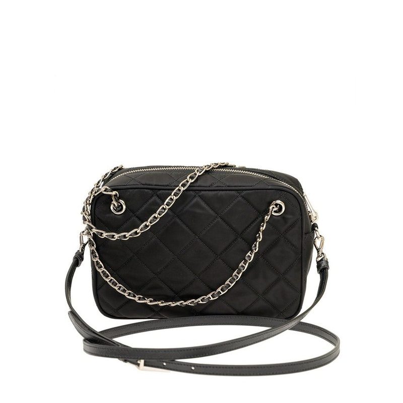 Prada Quilted Nylon Crossbody Bag — Black