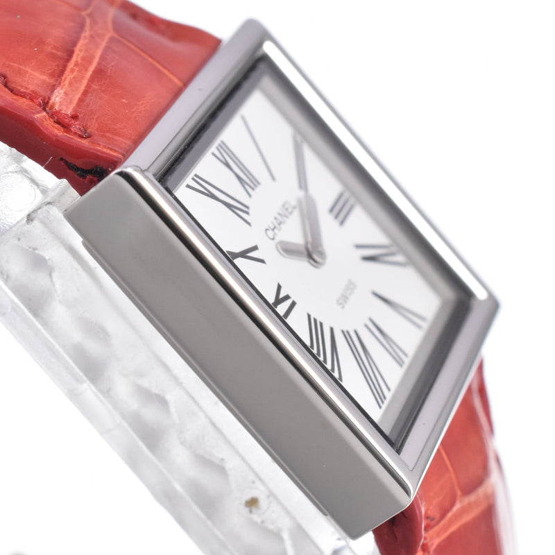 Chanel Vintage Mademoiselle Quartz Leather & Steel Watches