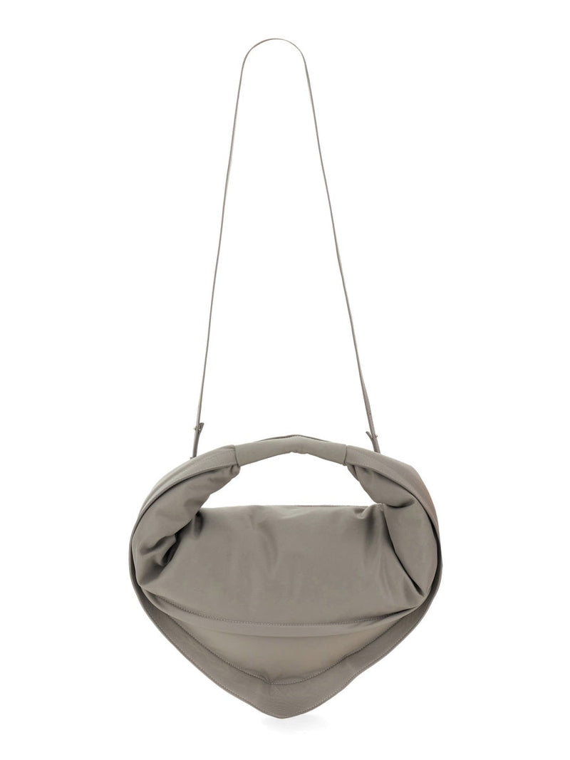 Federico Cina Tortellini Shoulder Bag — Gray Calfskin