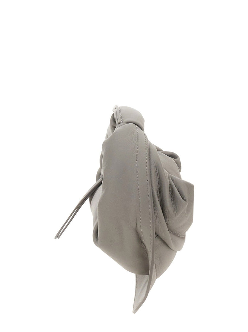 Federico Cina Tortellino Top Handle Bag — Gray Calfskin