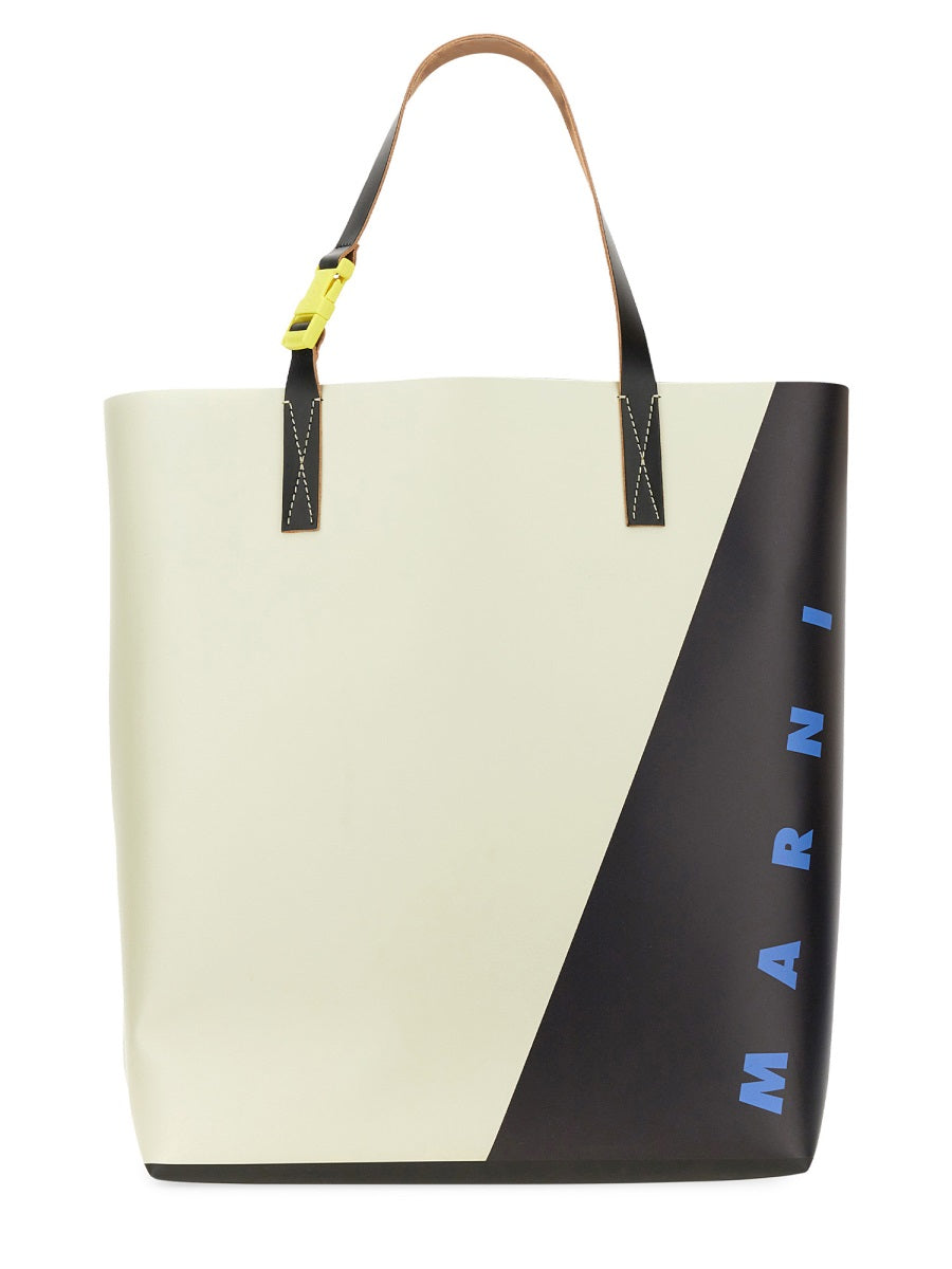 Marni Tribeca Shoulder Bag — Multicolor Polyurethane Polyester