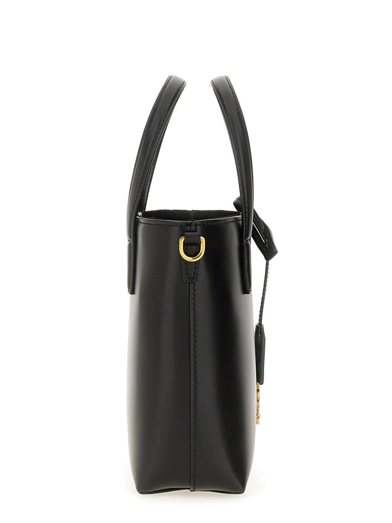 Saint Laurent Toy Shopping Mini Bag — Black Calfskin