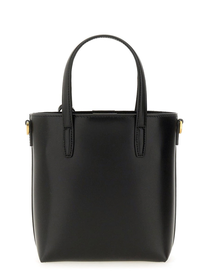 Saint Laurent Toy Shopping Mini Bag — Black Calfskin