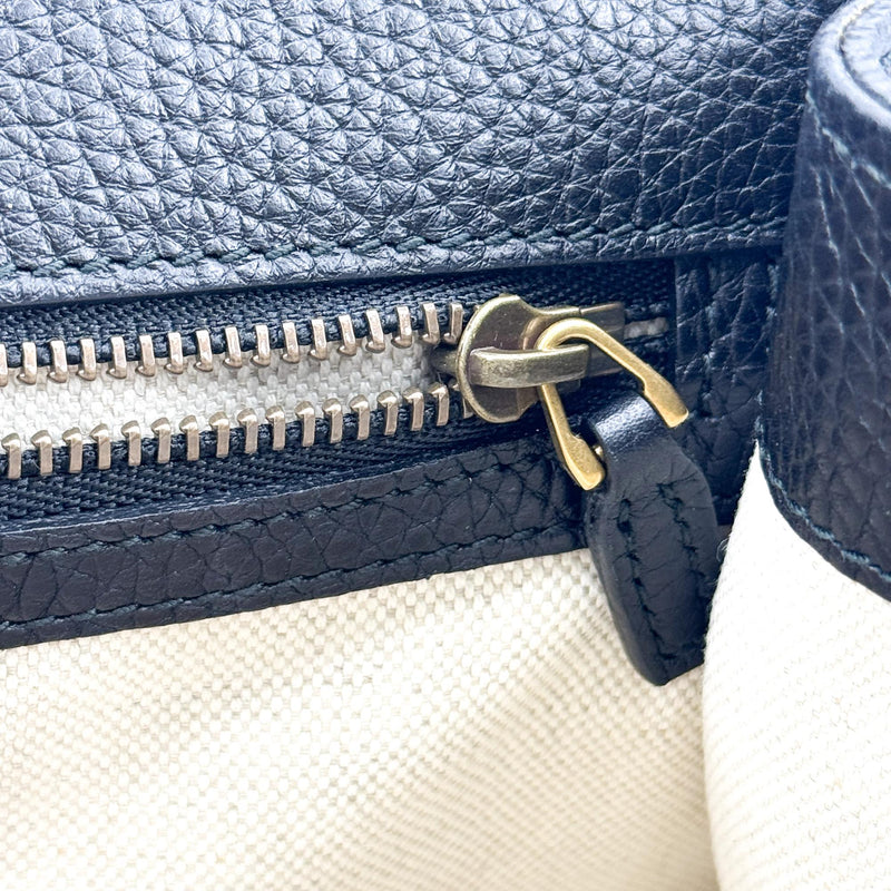Gucci Gg Marmont Top Handle Leather Black Bag