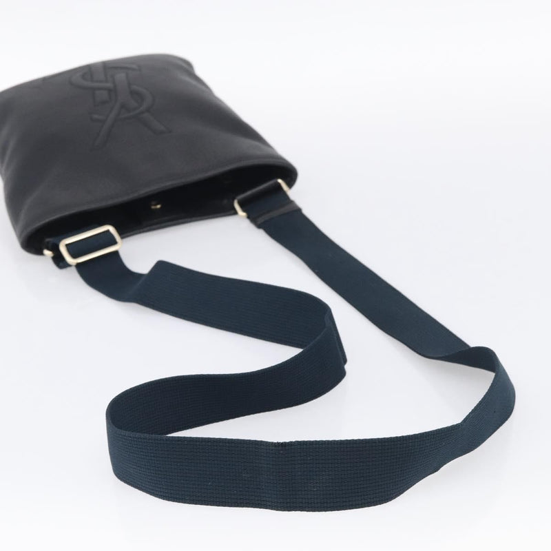 Saint Laurent Vintage Shoulder Bag Leather Black