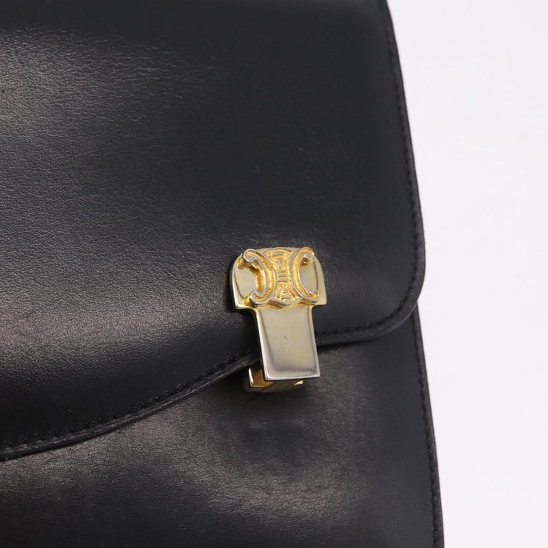 Celine Shoulder Leather Black Bag