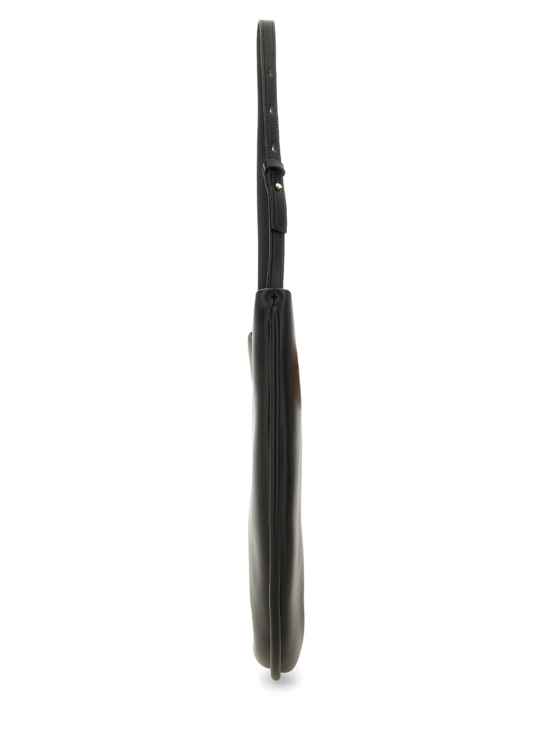 Themoirè Tike Shoulder Bag — Black Polyurethane