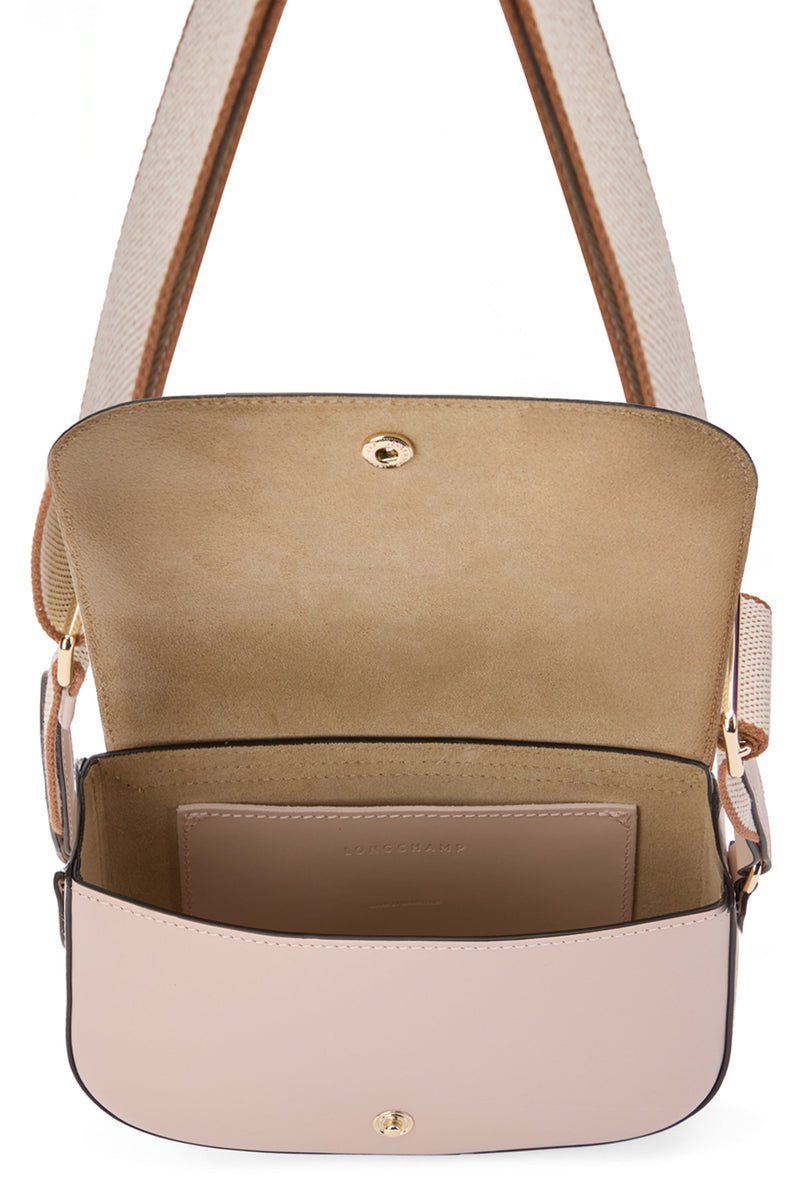 Longchamp Shoulder Bag — Beige Calfskin