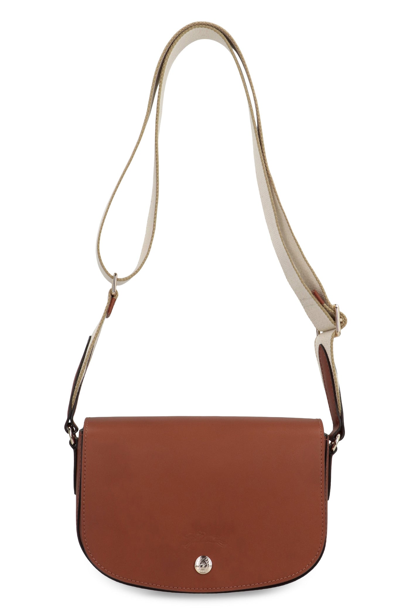Longchamp Shoulder Bag — Cognac Calf Leather