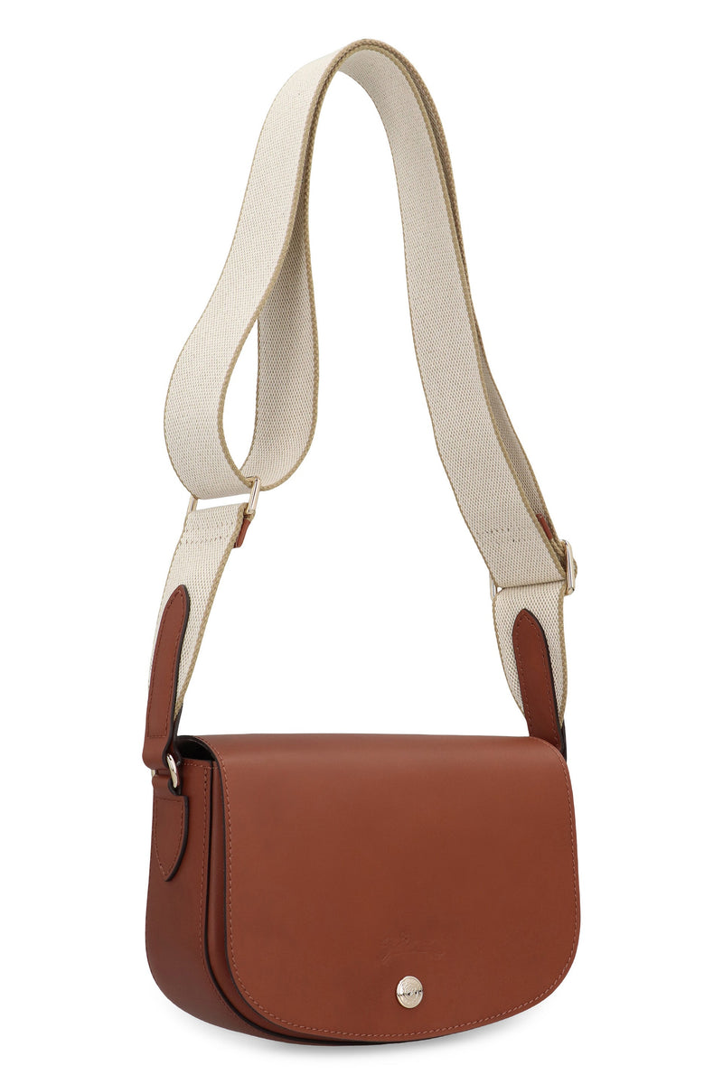 Longchamp Shoulder Bag — Cognac Calf Leather