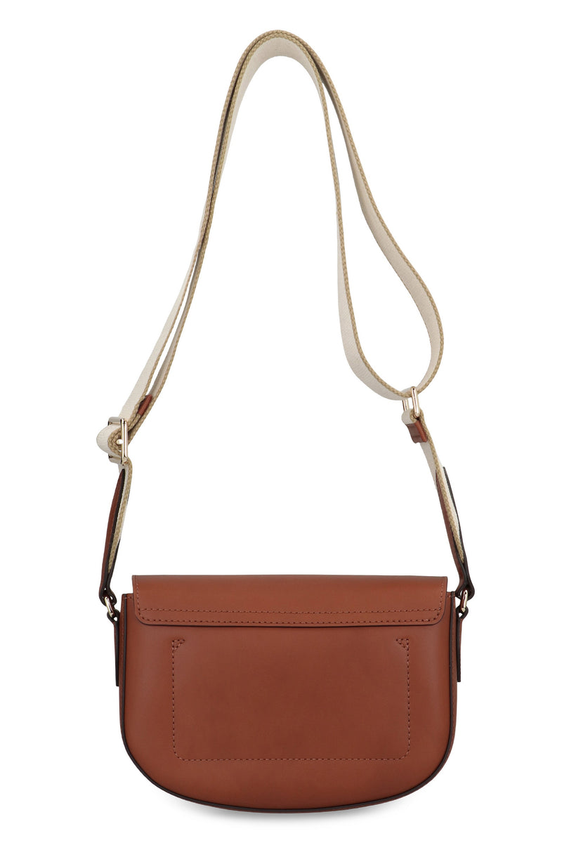 Longchamp Shoulder Bag — Cognac Calf Leather