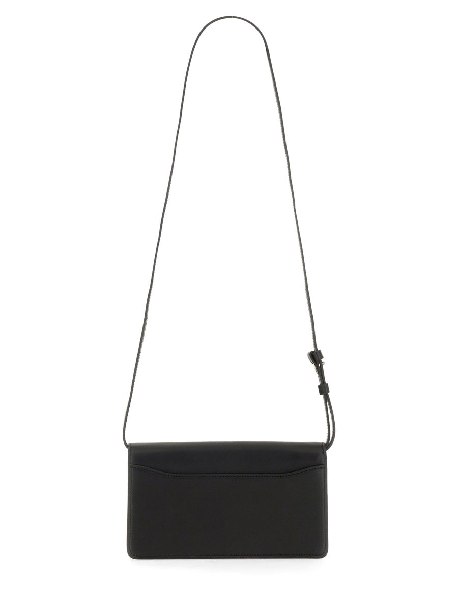 Fiorucci Melted Shoulder Bag — Black Leather