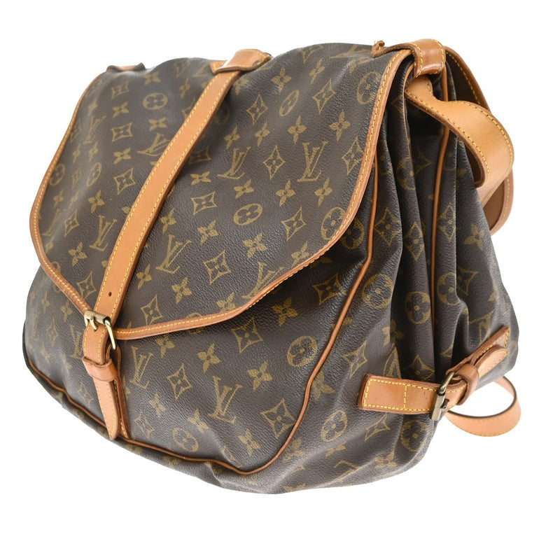 Louis Vuitton Saumur Monogram Canvas Brown Bag
