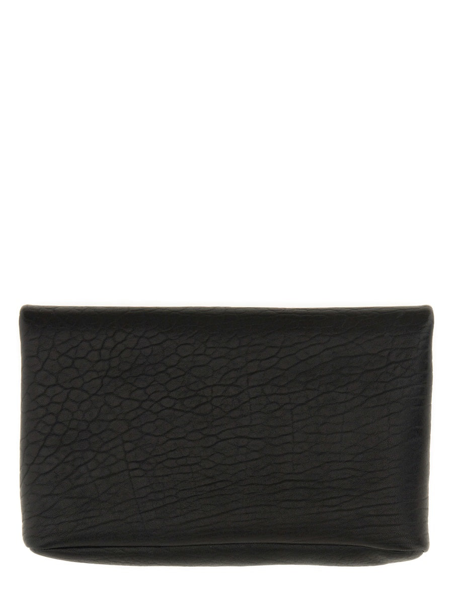 Saint Laurent Cassandre Clutch — Black Lamb