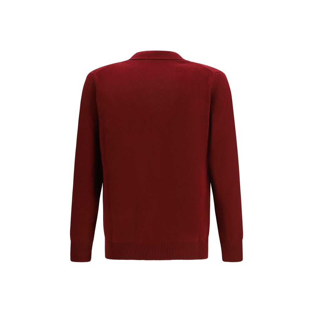 Bordeaux Wool Cardigan