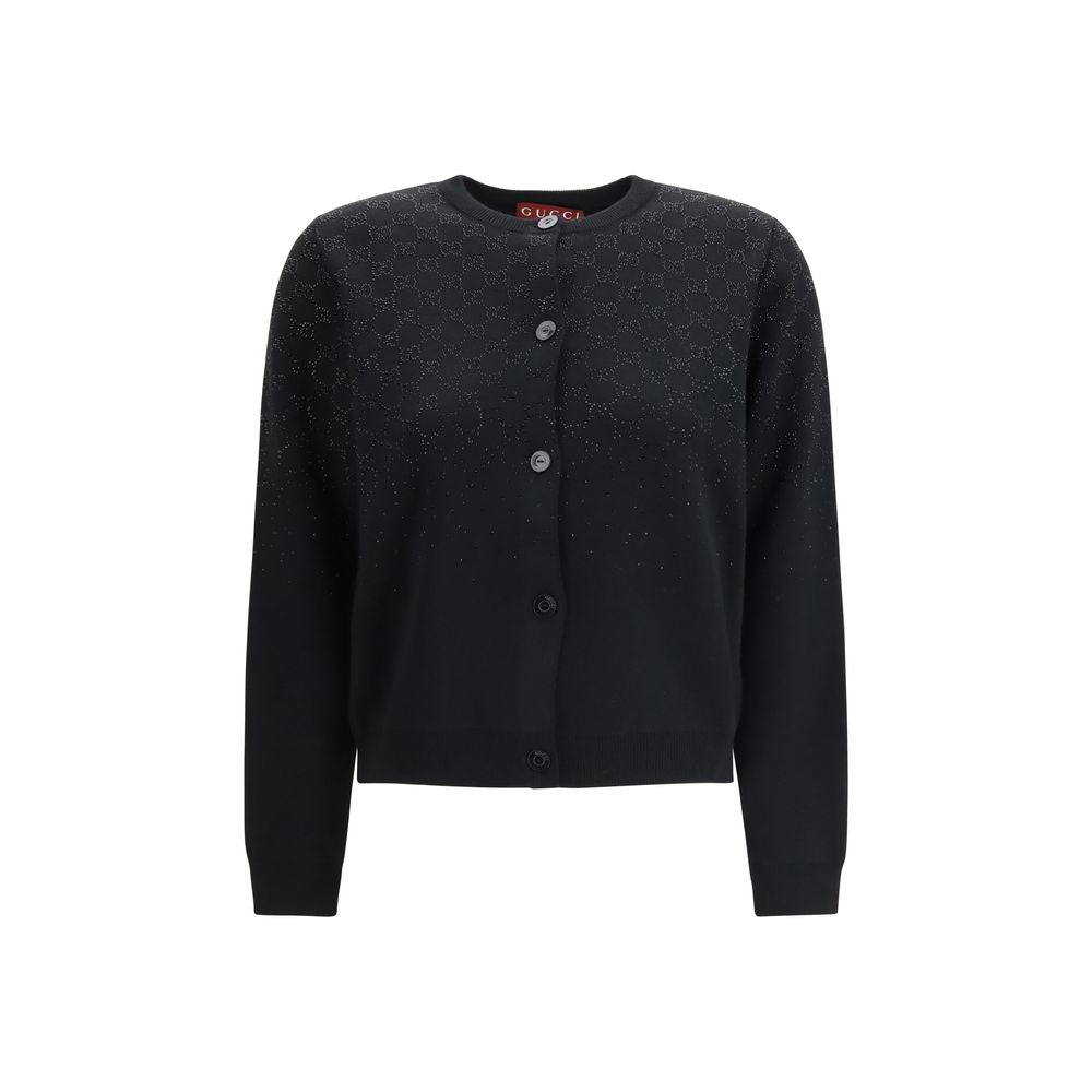 Black Wool Cardigan