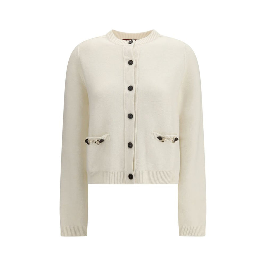 Beige Wool Cardigan