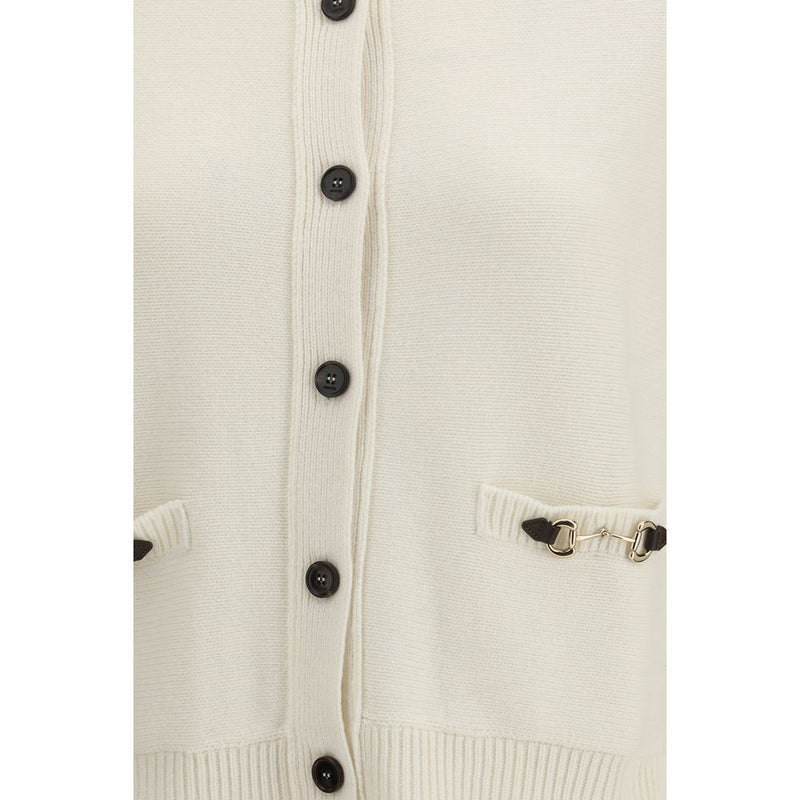 Beige Wool Cardigan