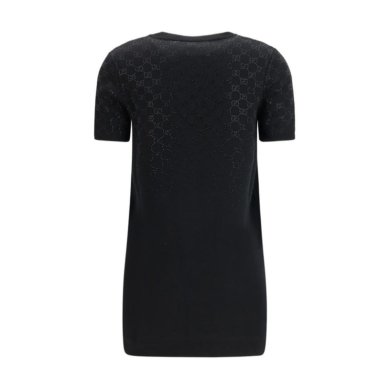 Black Wool Oves Aries Casual Dress