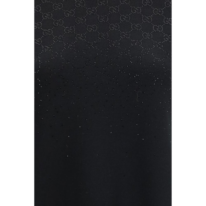 Black Wool Oves Aries Casual Dress