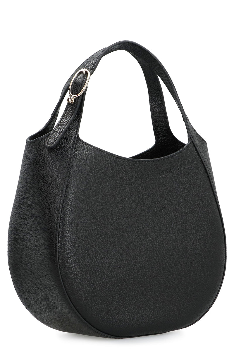 Longchamp Le Shoulder Bag — Black Cow Hide