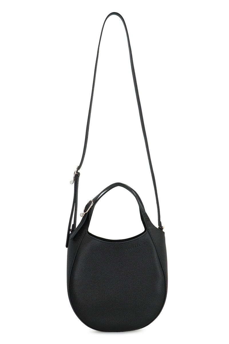 Longchamp Le Shoulder Bag — Black Cow Hide