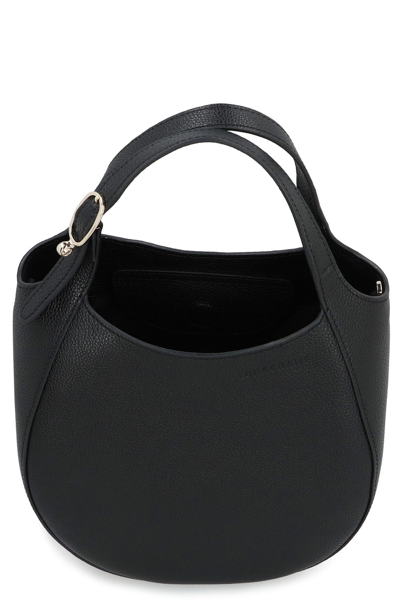 Longchamp Le Shoulder Bag — Black Cow Hide