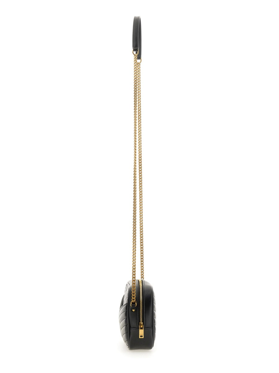 Saint Laurent Shoulder Bag — Black Calf Leather