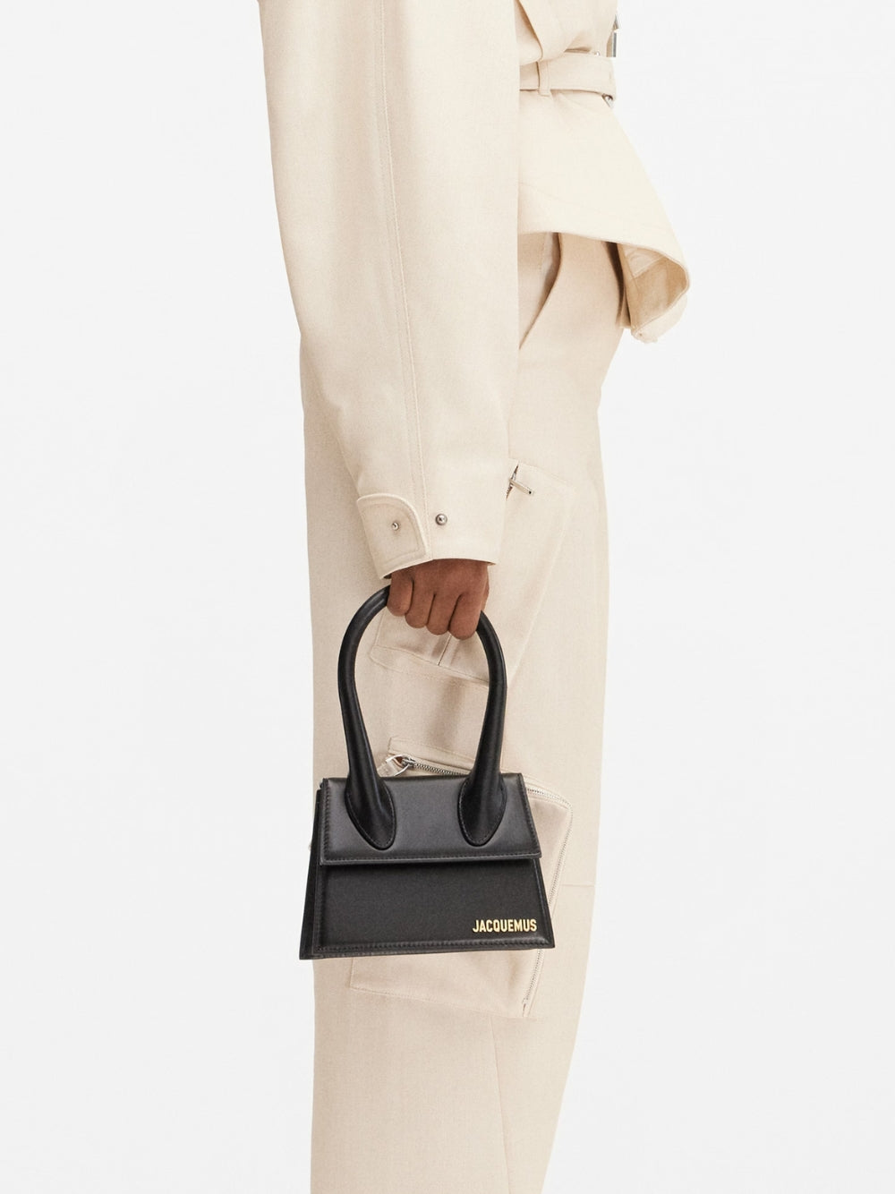 Black  leather Le Chiquito moyen bag
