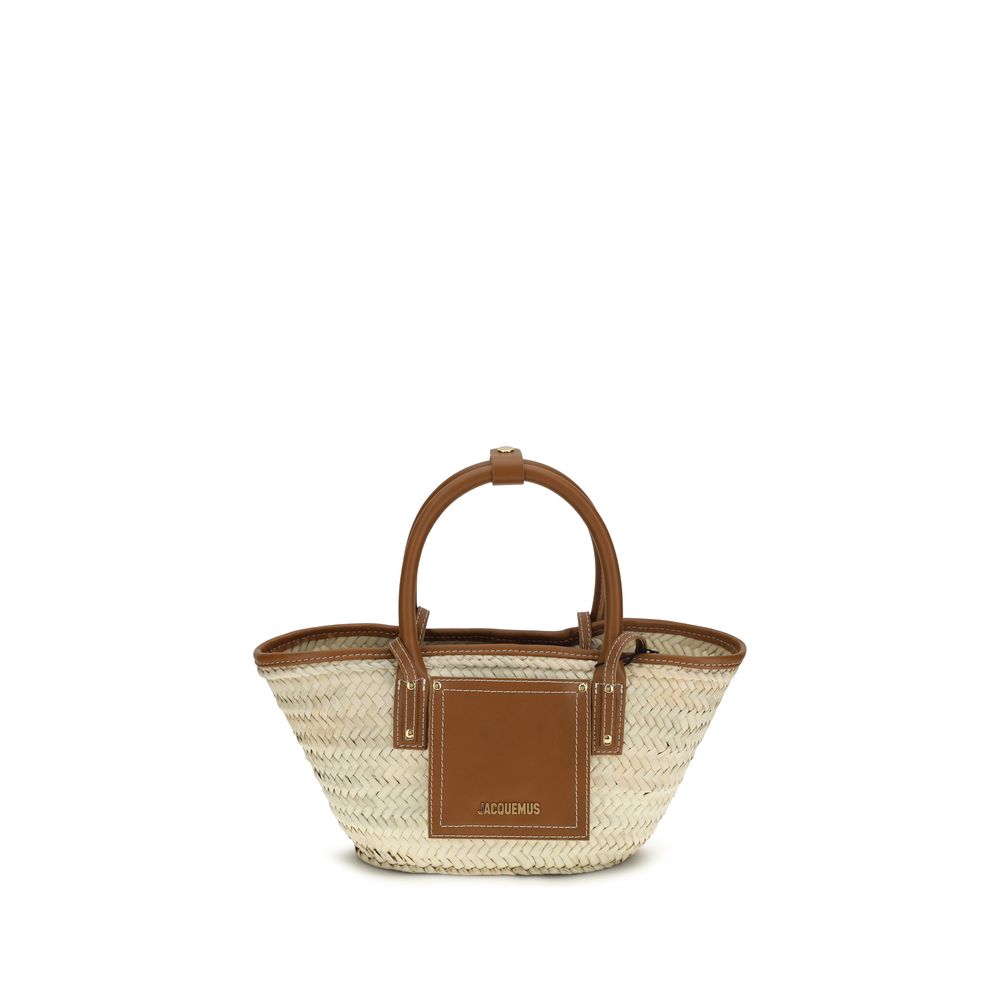 Brown Raffia Handbag