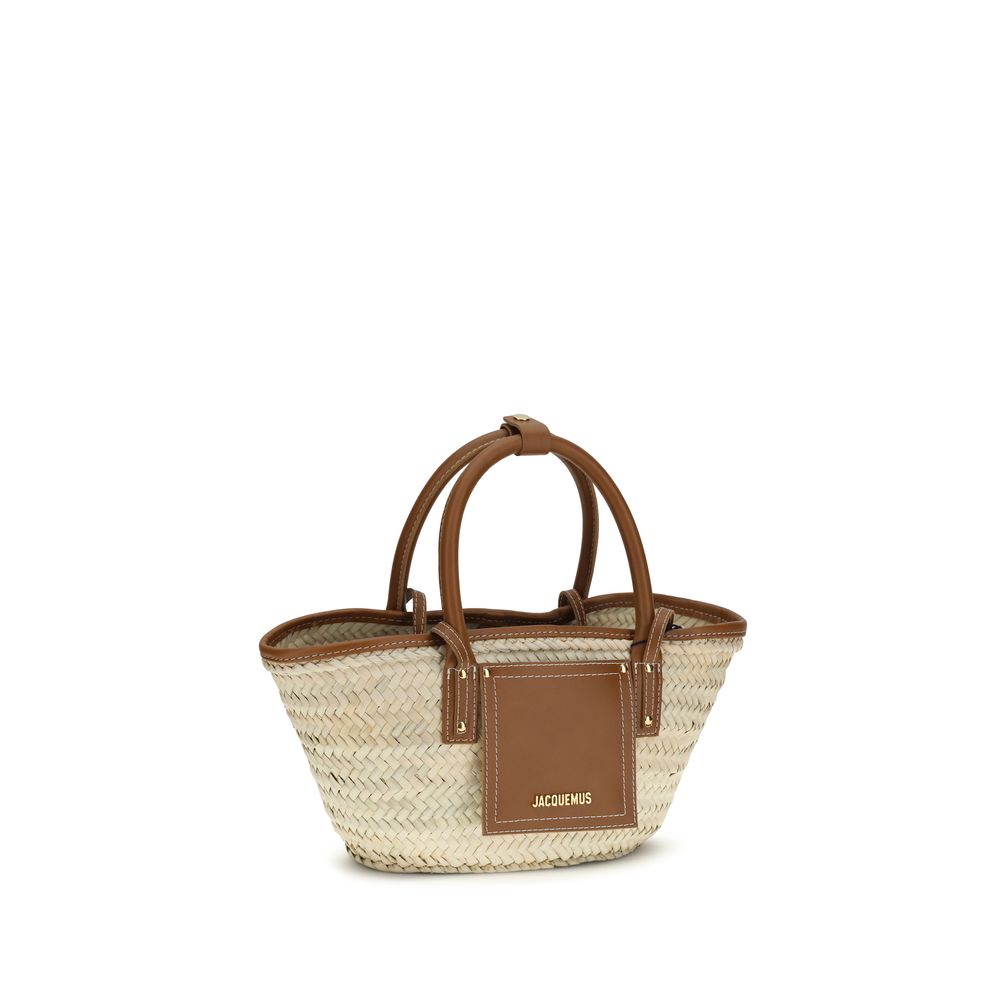 Brown Raffia Handbag