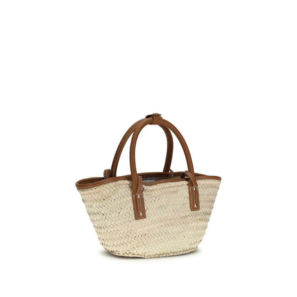 Brown Raffia Handbag