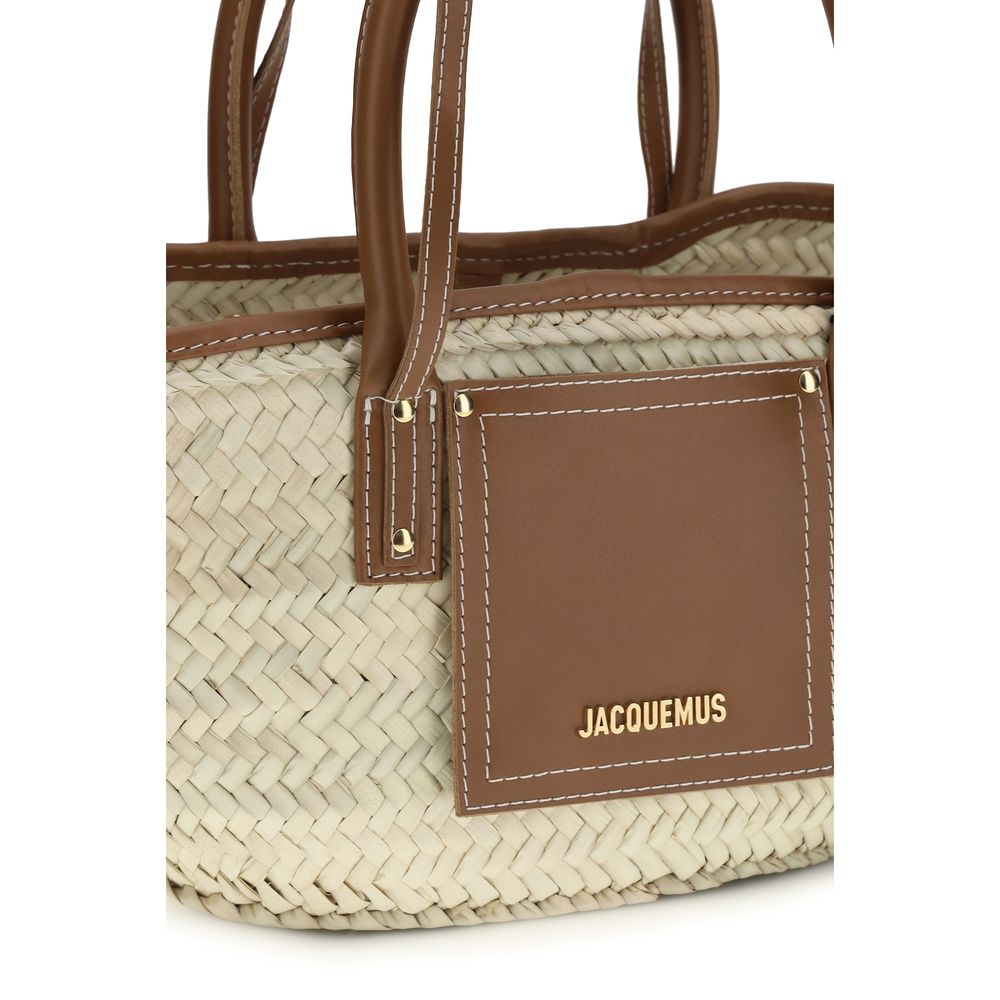 Brown Raffia Handbag