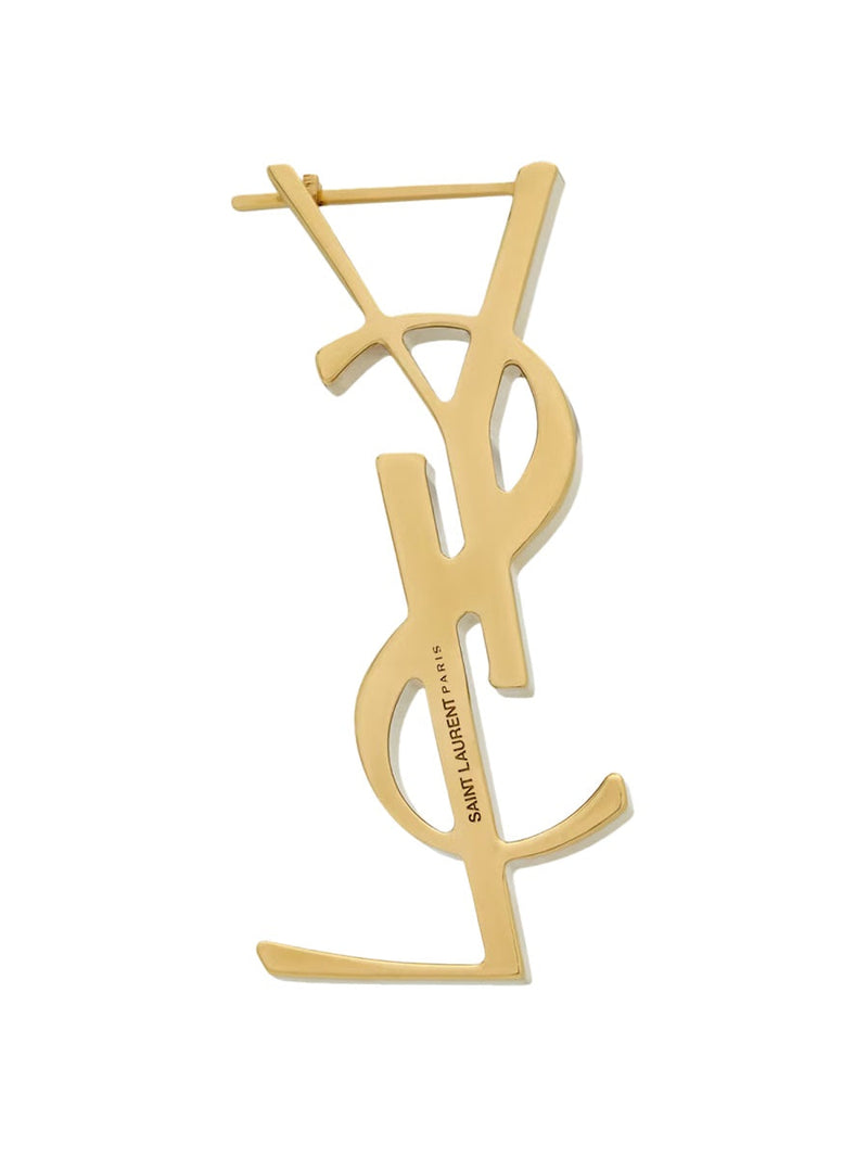 Saint Laurent Cassandre Earring — Gold Brass Earrings
