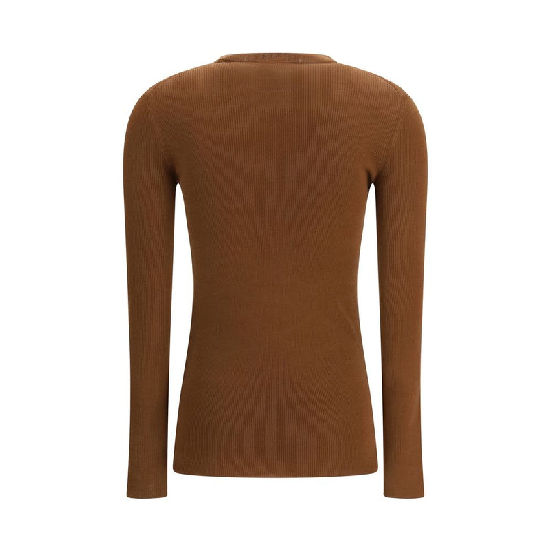 Brown Wool Cardigan