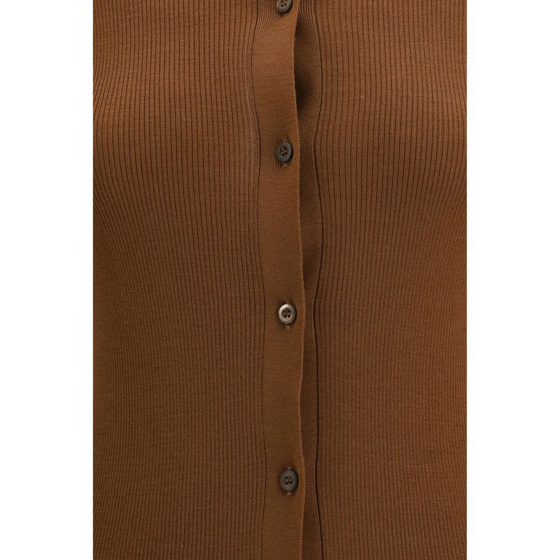 Brown Wool Cardigan