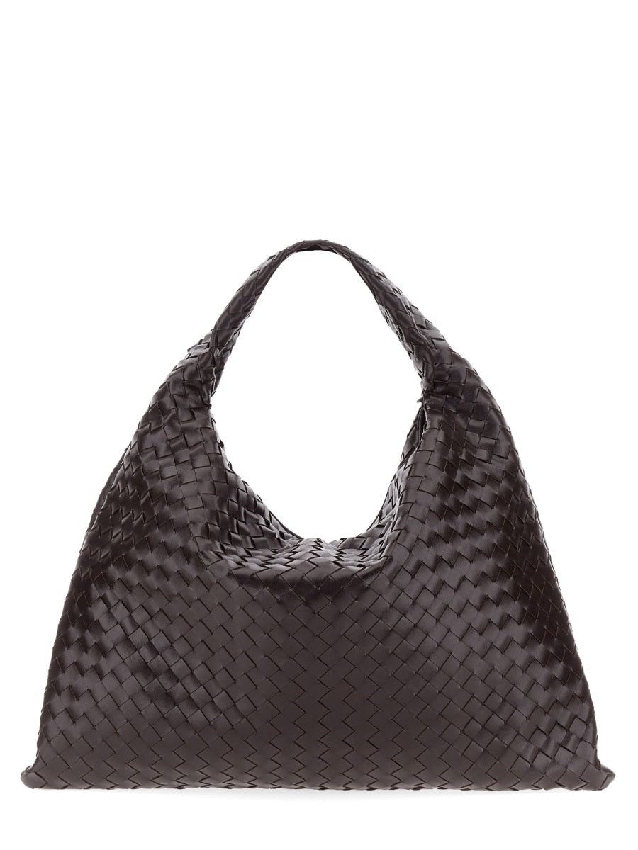 Bottega Veneta Intrecciato Shoulder Bag — Brown Leather