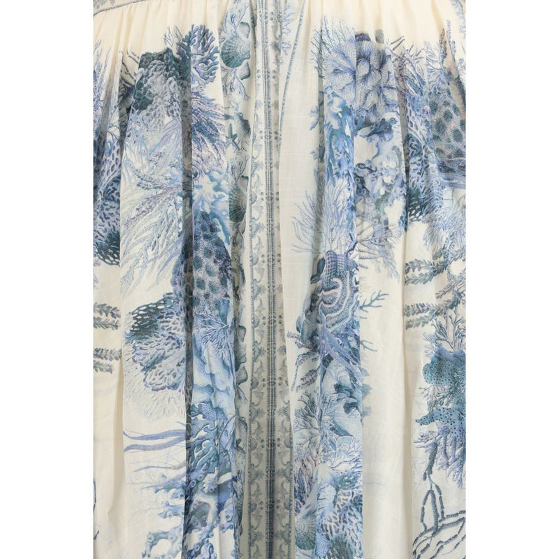 Multicolor Cotton Long Skirt