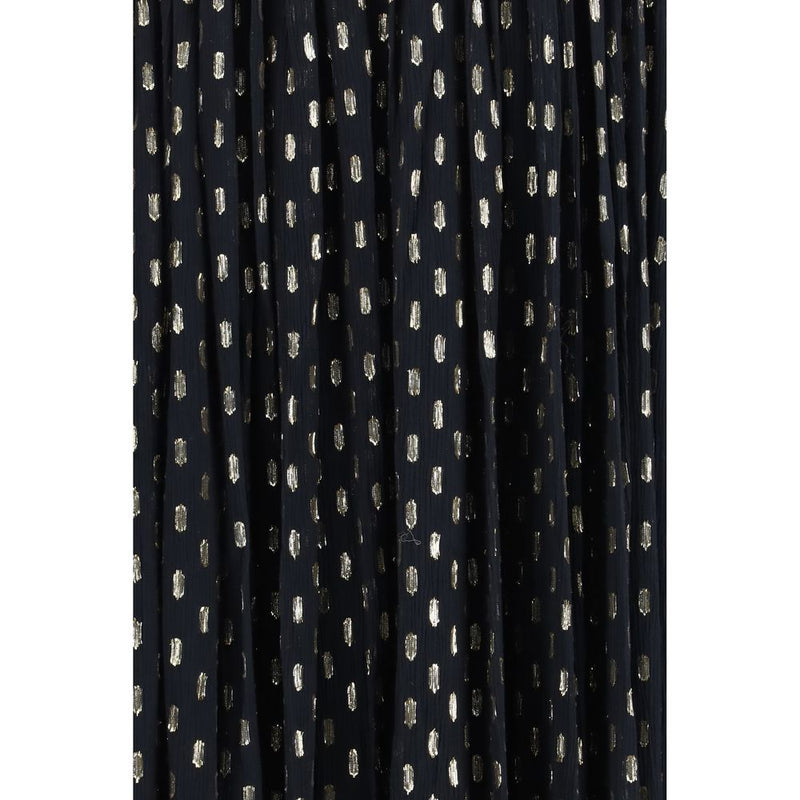Black Viscose Long Dress